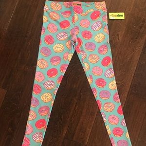 Tipsy elves donut legging pants size xs. NWT.